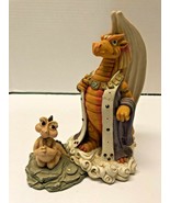 Krystonia N&#39;Grall As King with Subject Dragon 8 3/4&quot; RARE Figurine - €86,29 EUR