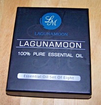 LAGUNAMOON 100% Pure Essential Oil - Set of Eight - 0.33 fl. oz. each - NIB! - £15.94 GBP