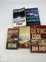 Dan Brown 5 Book Lot: Inferno / Da Vinci Code /  Angels &amp; Demons / Digit... - £11.72 GBP