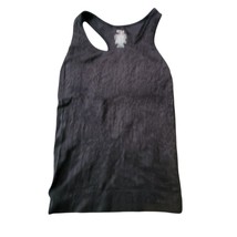 Danskin now small 4-6 black leopard print racerback tank top - $7.00