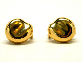  Authentic TIFFANY & CO. 18K Yellow Gold Elsa Peretti Bean Earrings  - £996.24 GBP