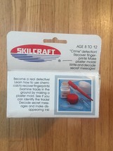 Vintage 1988 Skilcraft Fingerprint Microlab Kit game- NEW complete set image 5
