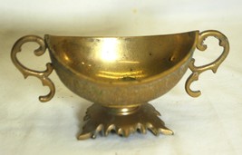 Small Brass Handled Footed Compote - $309.54 MXN