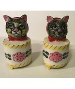 Vtg Cat In A Jar Salt Pepper Shakers - €10,58 EUR