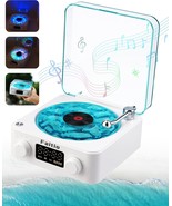 Portable Bluetooth Speaker, Retro Record Player Speaker With Ocean Sound... - $45.09 CAD