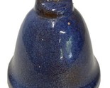 Vintage Studio Art Pottery Bell Blue - $7.59