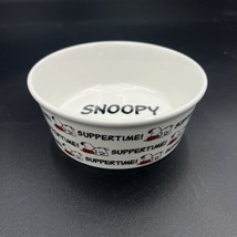 Gibson Snoopy Dog Pet Cat Dish Pet Water Ceramic Food Bowl Supper Time - £9.47 GBP