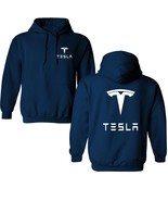 Premium Hoodie Sweatshirt TSLA V3 tees Graphic Logo Front and Back (US, ... - $756.19 MXN