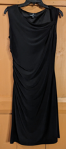 Ronni Nicole Size 8 Womens Black Sleeveless Drape Design Dress Lined NWT - $19.34