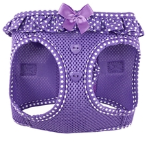American River Purple and White Polka Dot Dog Harness Sizes 2XS -3XL - £14.46 GBP