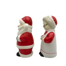 Santa &amp; Mrs. Claus Porcelain Salt &amp; Pepper Set ArtMark 1996 Christmas Tr... - £6.71 GBP