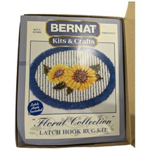 Bernat Latch Hook Kit 422404 Sunflower Rug Floral 30x42 Inches Floral Pr... - $84.15