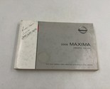 2009 Nissan Maxima Owners Manual Handbook OEM A03B18058 - $40.49