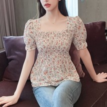 Louses womens 2022 casual harajuku floral printed blouse woman clothes sexy korean tops thumb200