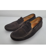 Tods Men Loafer Shoes Size 7 Black Gommino Suede Golf Driving Moccasin - $119.99