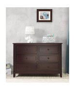 SF Home Kids Bedroom 6-Drawer Dresser in Espresso Wood Finish - $13,521.31 MXN