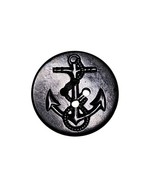 1 Vintage Original USGI Navy Peacoat Pea Coat Black Anchor Button XL 1.2... - $15.65 CAD