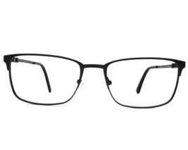 Bulova Eyeglasses Frames CANARSIE BLACK Rectangular Full Rim 53-18-140 - £32.72 GBP