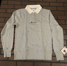 CHAMPION Gray Rugby Shirt Long Sleeved~BRAND NEW~ L - €39,08 EUR