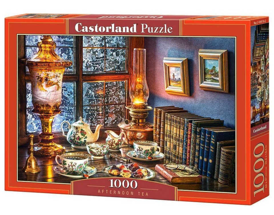 1000 Piece Jigsaw Puzzle, Afternoon Tea, Classic interior, old fashioned - $30.93