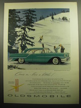 1957 Oldsmobile Golden Rocket 88 Holiday Sedan Ad - Come on - live a little - £14.54 GBP