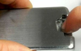 Genuine Lg VX8700 Battery Cover Door Silver Vertical Flip Cell Phone Back Panel - £3.85 GBP