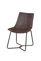 Live Edge Faux Leather Dining Side Chairs - £174.77 GBP