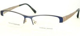 Prodesign Denmark 5325 3431 Matte Blue Eyeglasses Glasses 52-16-140mm &quot;Read&quot; - $54.44