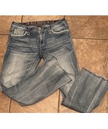 Rock Revival Peri Jeans Easy straight Embellished Distressed 32 Festival... - $25.74