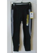 Active Life Color Stripe Legging carpi Black/White Women&#39;s Sz L NWT MSRP$89 - $24.98