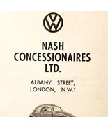 1954 Nash Concessionaires Volkswagen Dealer Advertisement Automobilia E89G1 - $14.99