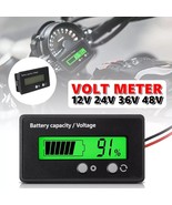 Battery Capacity Voltmeter Voltage LCD Display Volt Monitor 12V 24V 36V 48V - $16.12 CAD