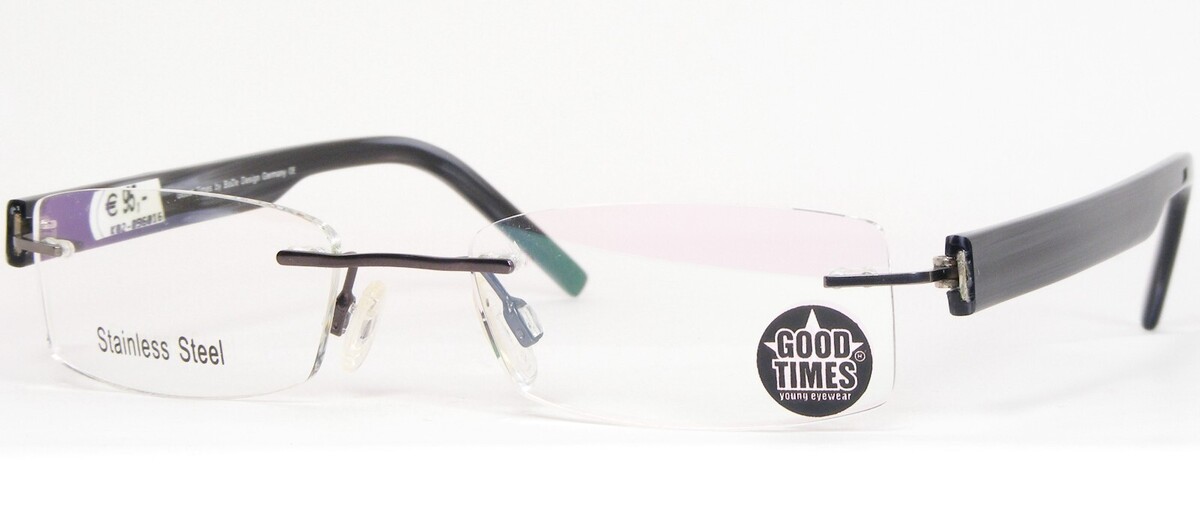GOOD TIMES Par Bode Motif 6006 30 Foncé Gris Argenté Lunettes 46-17-137 - $66.19