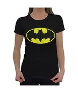 Women&#39;s Batman Symbol T-Shirt Black - £27.87 GBP+