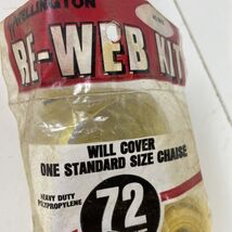 Wellington Re-Web Kit 72 FT  Yellow White Stripe. Lawn Chair Vintage - $12.34