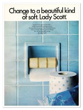 Lady Scott Toilet Paper Beautiful Kind of Soft Vintage 1969 Print Magazi... - £7.73 GBP