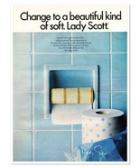 Lady Scott Toilet Paper Beautiful Kind of Soft Vintage 1969 Print Magazi... - £7.62 GBP