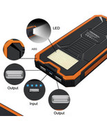 VOLTSTECH Mobile Solar Charger Power Bank 1A/2A Dual USB output, 6-LED S... - £19.51 GBP