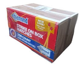 Diamond STRIKE ON BOX Small Wood Penny Kitchen Matches 500 Count 2 Packs... - £10.06 GBP