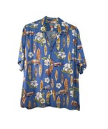 Joe Kealohas Reyn Spooner Vintage 90s Hawaiian Shirt Surf Board Hibiscus... - £25.00 GBP