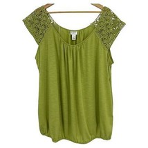 Maternity Tank Top Size 3X Motherhood Plus Green knit shirt - £11.48 GBP