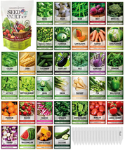 Survival Vegetable Seeds Garden Kit Over 16,000 Seeds Non-GMO and Heirlo... - $43.42