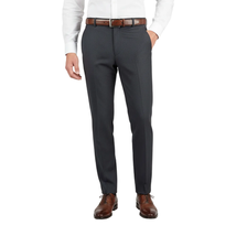 Men Renoir Flat Front Suit Separate Pants Slim Fit Soft Feel 202-1 Charcoal image 4