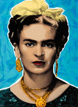Framed canvas art print giclée Frida kahlo portrait - £31.47 GBP+