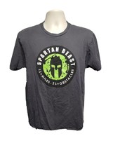 Spartan Beast 12 Miles 25 Obstacles Womens Large Gray TShirt - £11.80 GBP