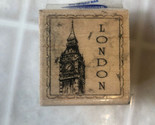 Stampabilities London Clock Tower Rubber Stamp 2002 Wood D1026 - $10.84