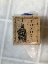 Stampabilities London Clock Tower Rubber Stamp 2002 Wood D1026 - $10.84