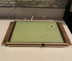 Cornwall Electric Tray Mdel 1341 Heating Warm Mid Century Modern Hot Plate Works - £12.90 GBP