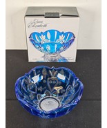 New Blue Accent Bowl Or Candle Holder Queen Elizabeth Collection Studio ... - $24.70