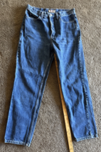 VTG 80s 90s Guess Jeans Mens 29 X 25 Loose Tapered Blue Cotton - $88.11